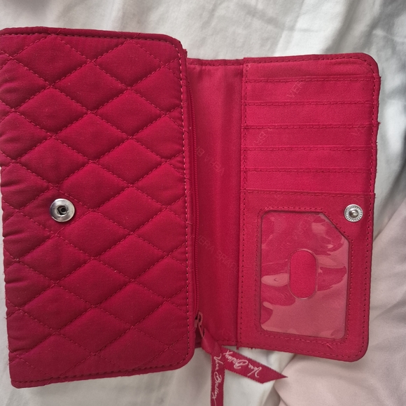 Vera Bradley Red Quilted Wallet - Picture 2 of 3